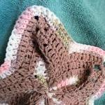 Wash Cloth - Starfish Shaped - Brown