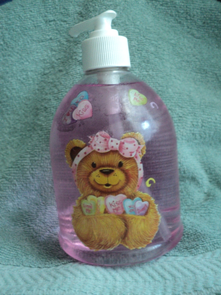 Valentine Soap - Valentine Bear Anti Bacterial Soap Pump - Berries And Cream Scent