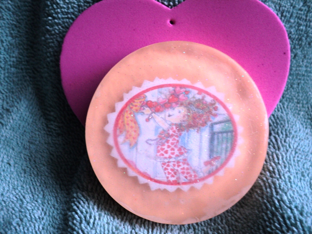 Valentine Soap - Fancy Girl Valentine Soap - Mango Scent